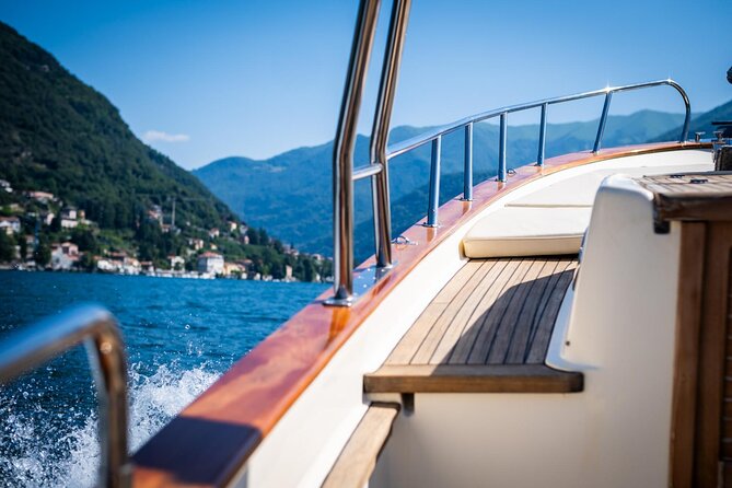 1H Private Cruise on a beautiful wooden speedboat on Lake Como - Where you meet: Sant’Agostino pier next to Como Lago