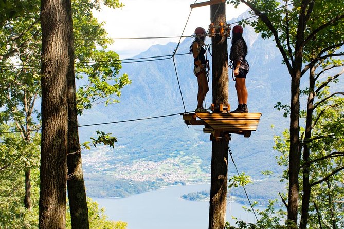 Adult Daily ticket for Adventure Park in Gravedona - Choosing routes from age 2–3 up to big-adventure grandparents
