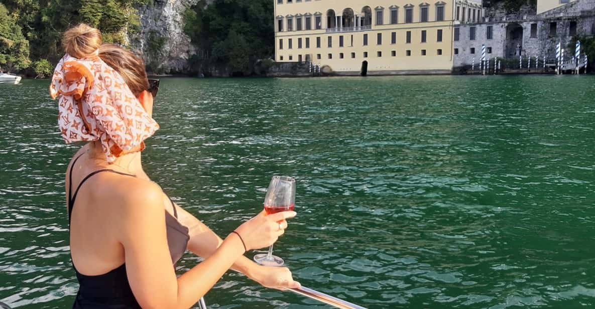 Como: Lake Como Private Boat Tour with Wine - Tremezzina and the villa corridor: Tremezzo, Grand Hotel Tremezzo, and Villa Carlotta