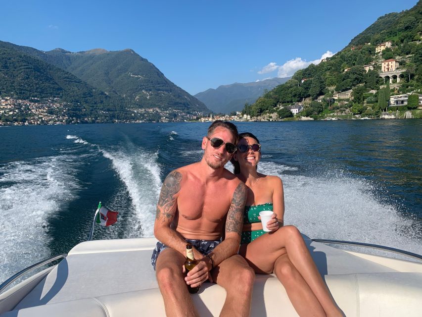 Como: Lake Como Private Modern Speedboat Tour with Prosecco - Two-hour tour: adding Nesso and the Orrido river waterfall