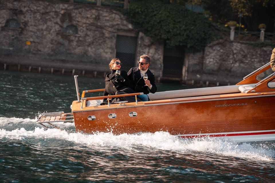 Como: Private Classic Wooden Boat Tour with Prosecco - Villa d’Este and Villa Pizzo: luxury names, plus story value