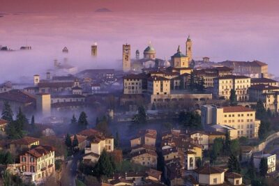 e-bike tour of Bergamo and its surroundings - Città Alta on an e-bike: medieval lanes, Venetian walls, and the Rocca