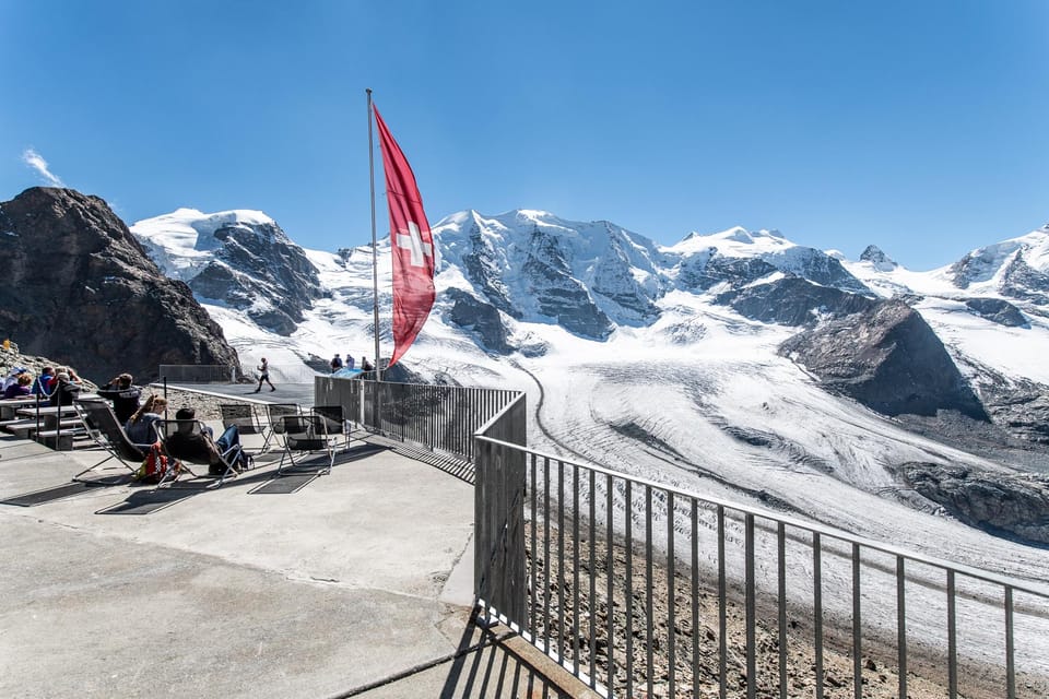 From Milan: Bernina Red Train & Lunch with Mountain Views - Cable car to Diavolezza (2,978m): what the ascent really delivers