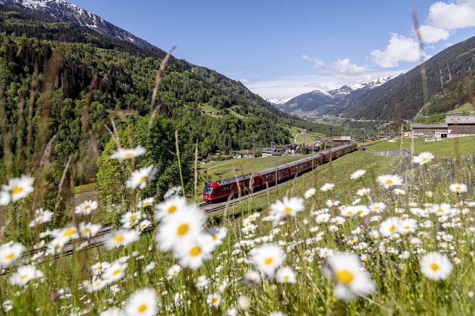 From Milan: Bernina Red Train to St Moritz Guided Tour - St. Moritz: one hour to get your bearings