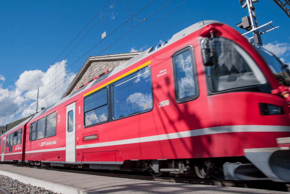 From Milan: Round-Trip Bernina Red Train to Saint Moritz - The Bernina Red Train: iconic, flexible, and not the panoramic version
