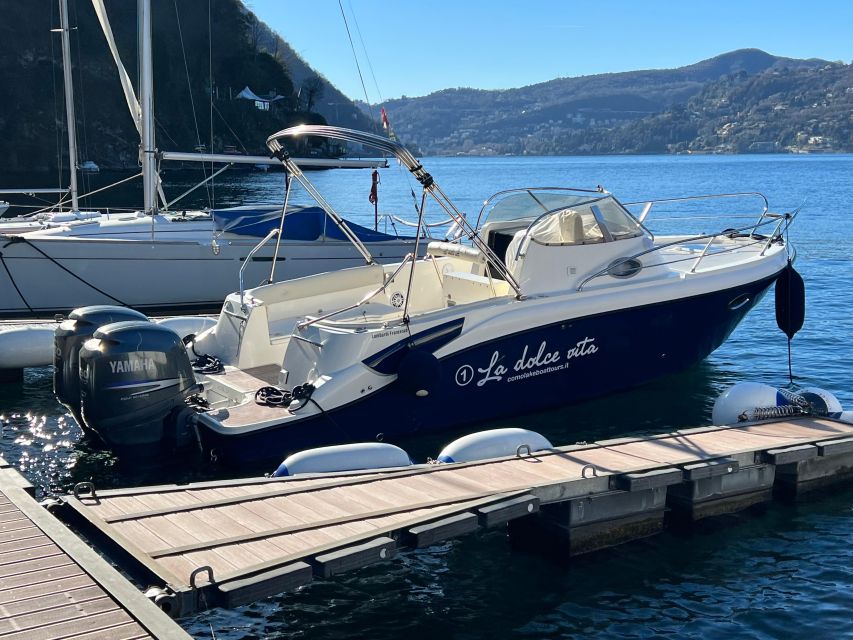Lake Como: Dreamer Private Tour 1 hour Eolo boat - Villa Taverna and Laglio: where the shoreline changes character