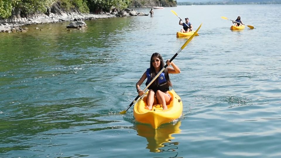 Lake Iseo: Baia del Bogn Kayak Tour - Key things you will notice right away