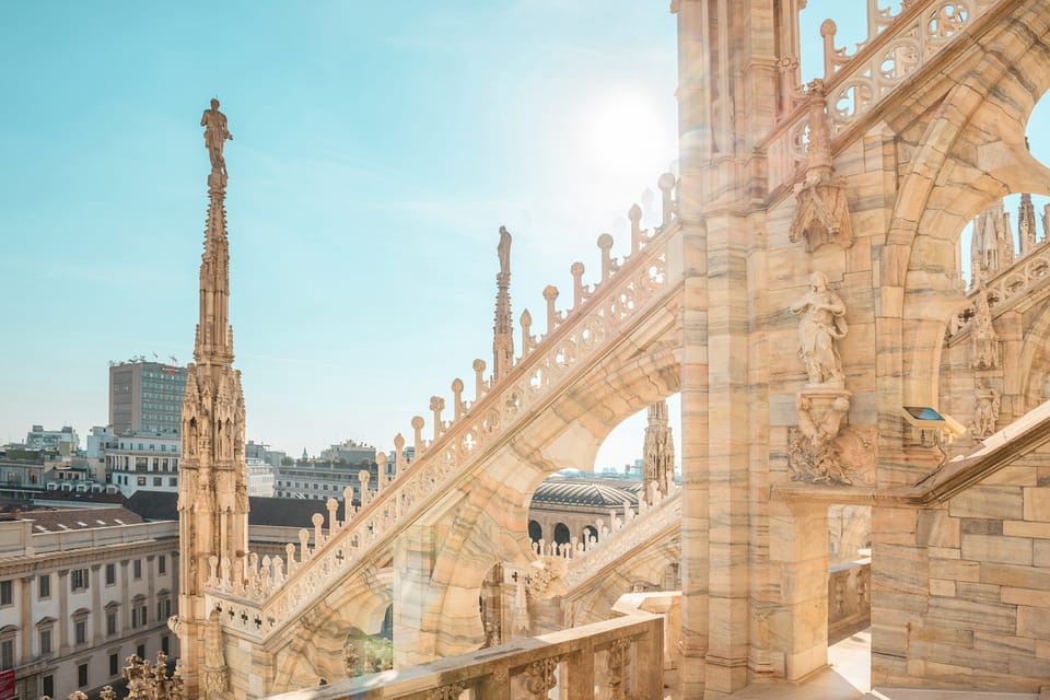 Milan Cathedral: Duomo Terraces Ticket (No Church Access) - On the Terraces: 46 Meters Up and Close Enough to See the Craft