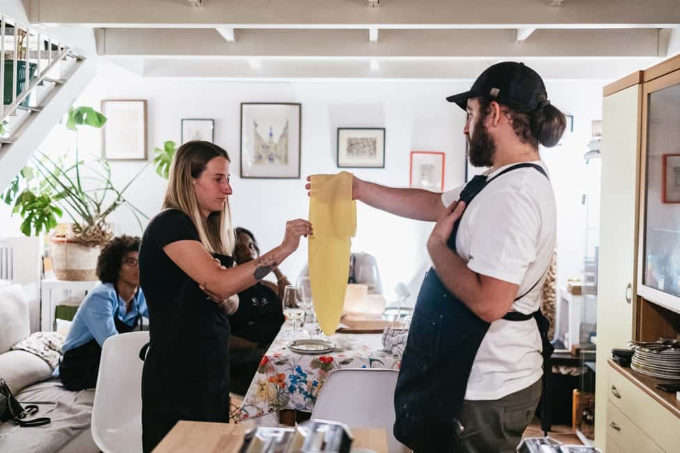 Milan: Pasta & Tiramisu Cooking Class with Premium Products - Where you start: the meeting point near Brambilla Univeral Shoes Store