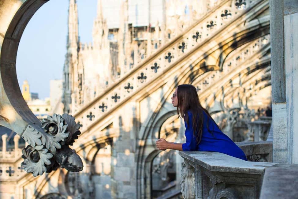 Milan Small Group: Duomo & Rooftop, Castle, Gelato Tasting - Galleria Vittorio Emanuele II and La Scala from the right angle