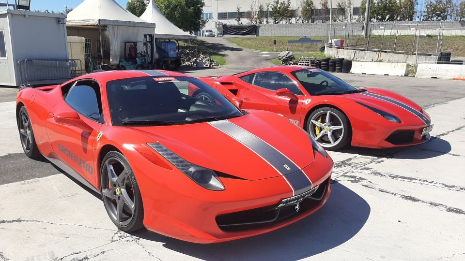 Milan: Test Drive a Ferrari 458 on a Race Track with Video - Your Driver Coach and the Onboard Video/Telemetry Setup