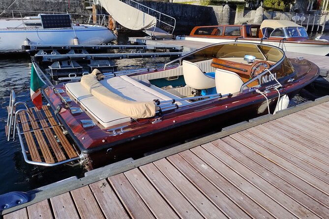 Private Boat Tour Como Wooden Classic Boat - You drive the day with your own skipper