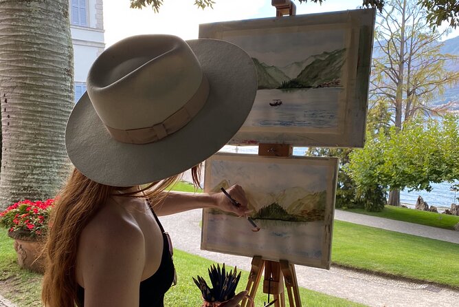 Private painting class on Lake Como shores Bellagio - The Setting You’re Painting: Lake Reflections and Garden Frames