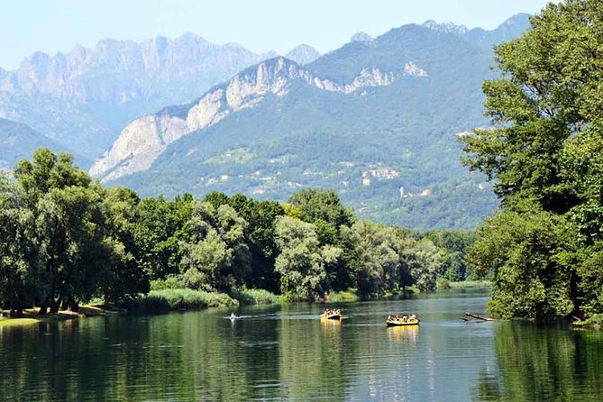 Soft Rafting on Adda River - The Leonardo da Vinci Ferry Moment at the End